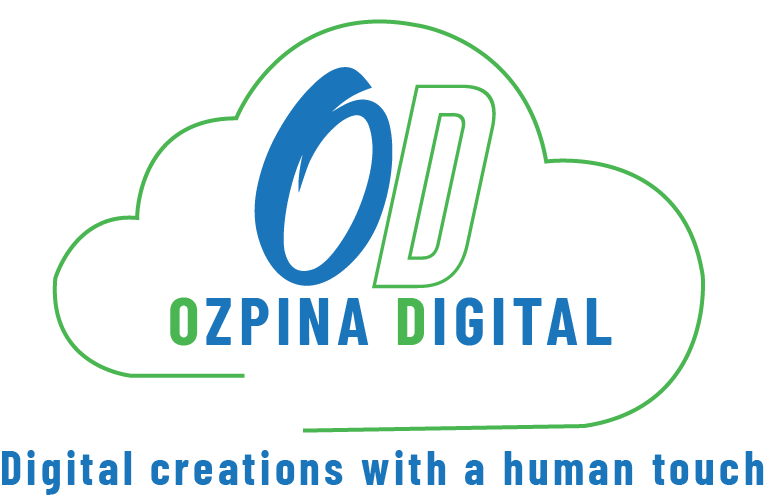 Ozpina Digital Logo with slogan 768x610